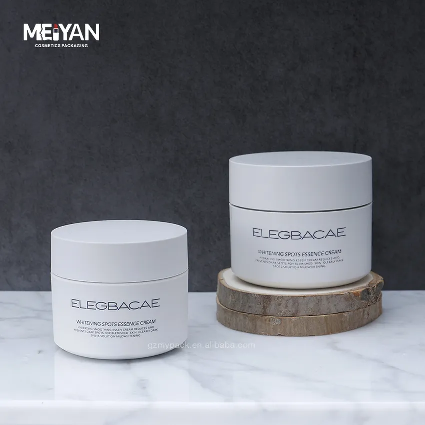 MYPACK custom empty 50g100g 1.76oz PLA compostable plastic skincare face cream lotion cleansing balm jars with lids