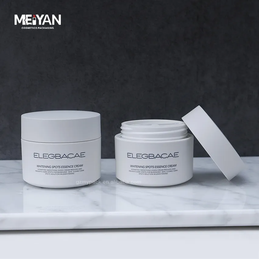 MYPACK custom empty 50g100g 1.76oz PLA compostable plastic skincare face cream lotion cleansing balm jars with lids