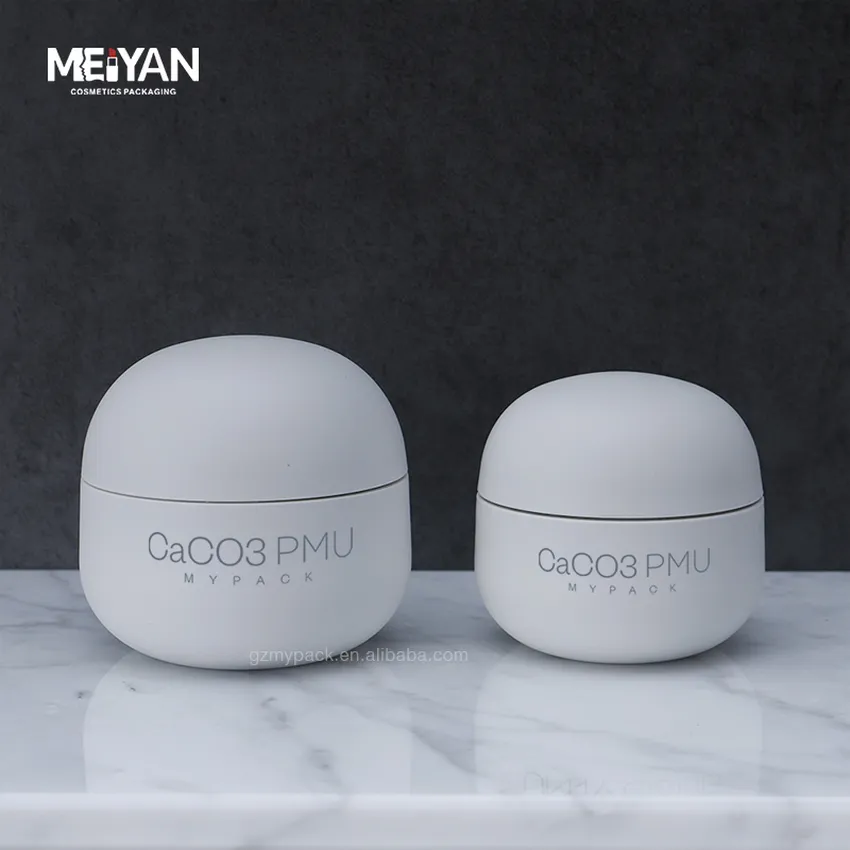 MYPACK custom empty 50g100g 1.76oz PLA compostable plastic skincare face cream lotion cleansing balm jars with lids