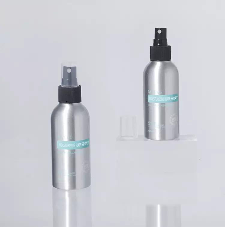 MYPACK luxury matte silver 4oz 120ml aluminum spray bottle hair oils body aluminum fine mist spray bottles