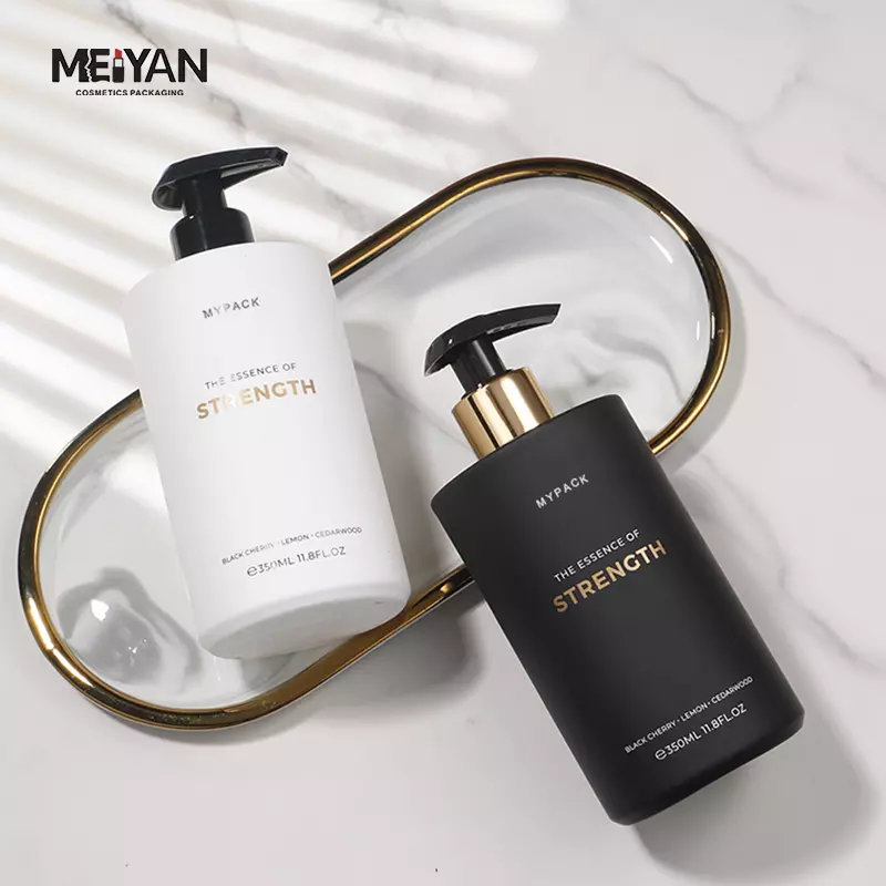 MYPACK Suede 350ml 450ml 15.2oz luxury soft rubber touch bottles for Hand Wash Body Lotion and Body wash shampoo