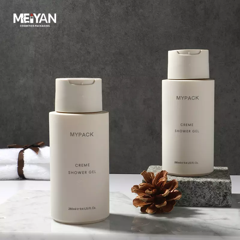 MYPACK Suede 350ml 450ml 15.2oz luxury soft rubber touch bottles for Hand Wash Body Lotion and Body wash shampoo