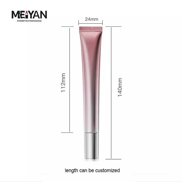 MYPACK luxury 15ml 0.5oz cooling metal tip applicator massager aluminum tube for eye serum and Treatment