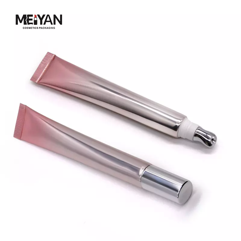 MYPACK luxury 15ml 0.5oz cooling metal tip applicator massager aluminum tube for eye serum and Treatment