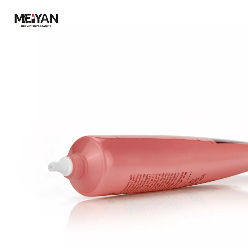 MYPACK custom 120g300g PE hand cream plastic soft squeeze rose gold tube packaging with acrylic cap