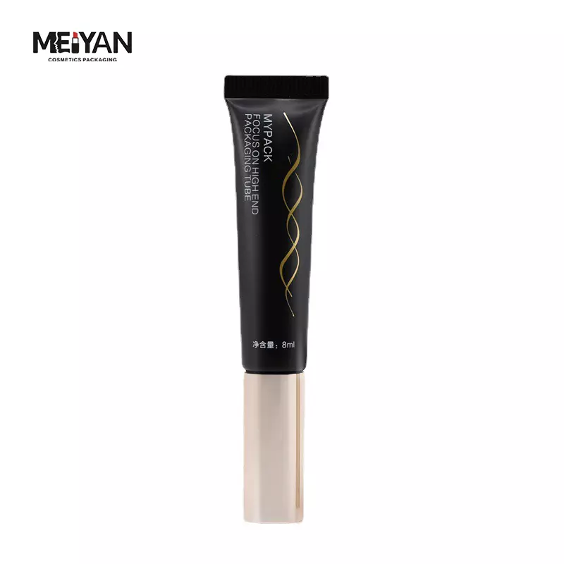 MYPACK luxury 40ml 1.4oz cosmetic empty plastic sharp mouth eye cream sunscreen tube with acrylic double wall cap