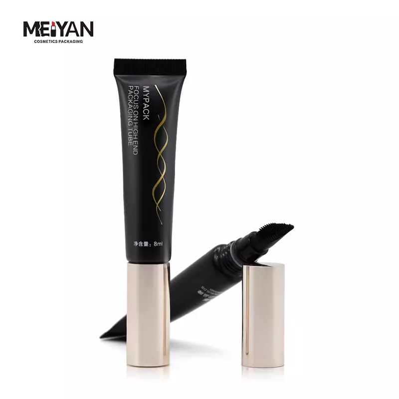 MYPACK luxury 40ml 1.4oz cosmetic empty plastic sharp mouth eye cream sunscreen tube with acrylic double wall cap