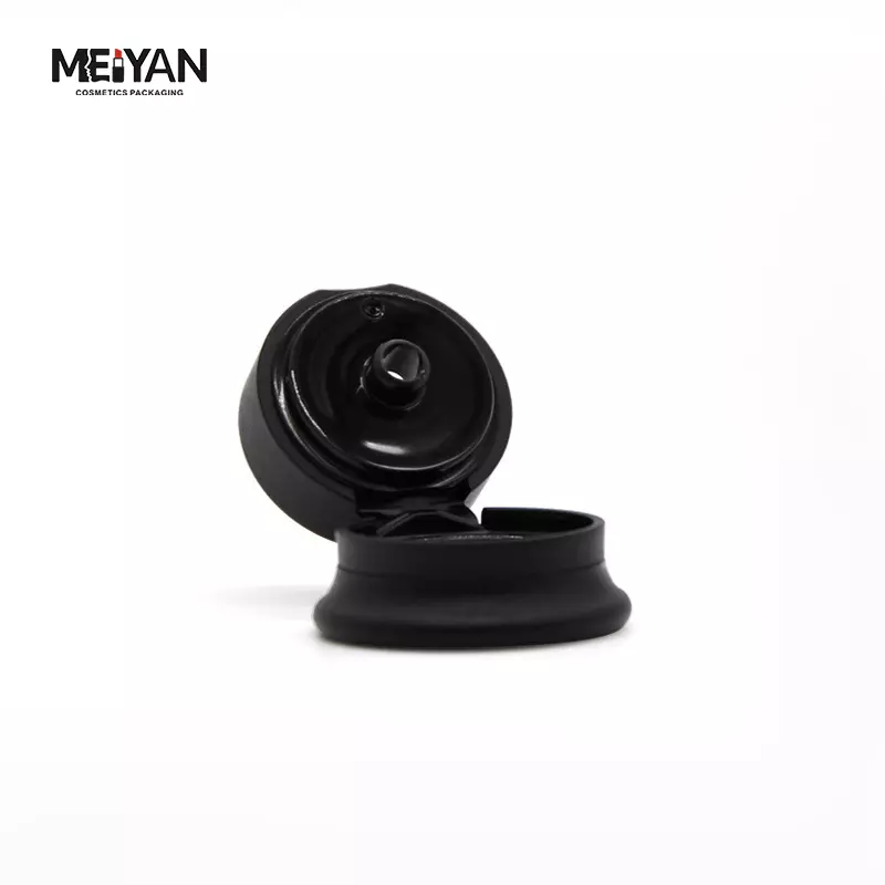 MYPACK wholesale soft touch black PE 50g hand cream care cosmetic plastic hand cream tube with flip top cap