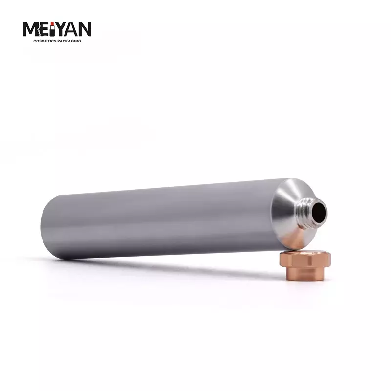 MYPACK new 60g135g300g aluminium tubes cosmetic colored for hair dye paste toothpaste metal tube with octagon cap