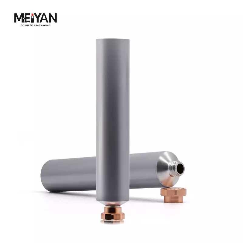 MYPACK new 60g135g300g aluminium tubes cosmetic colored for hair dye paste toothpaste metal tube with octagon cap