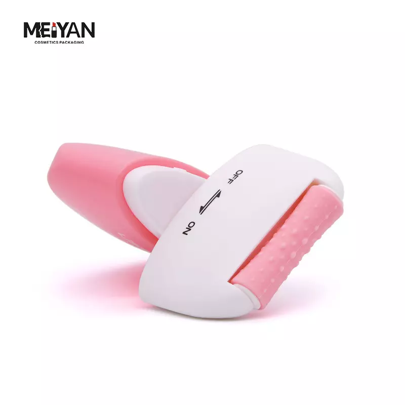 MYPACK custom empty 40ml50ml cute pink neck body skincare massage roller oil bottle