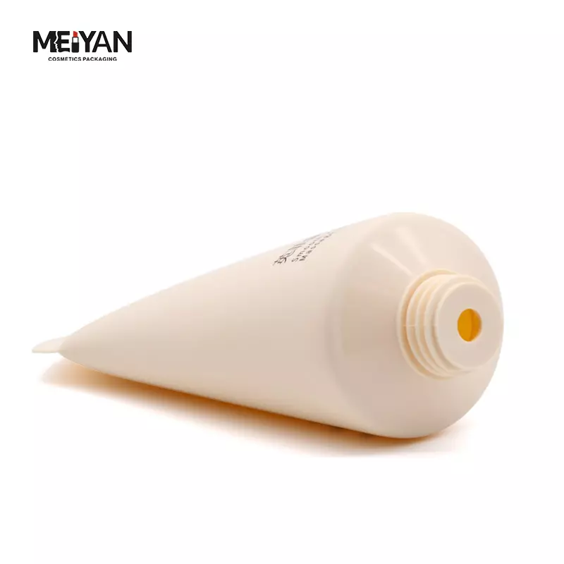 MYPACK customized PE plastic empty squeeze cosmetic tube massage roller ball for body cream 150ml