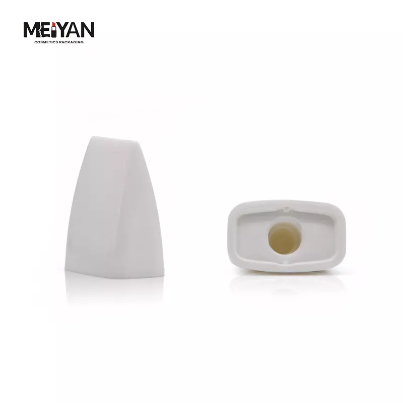 MYPACK New 150g PE eco friendly cosmetic flat shape tube packaging BB cream sunscreen red tube with double wall cap