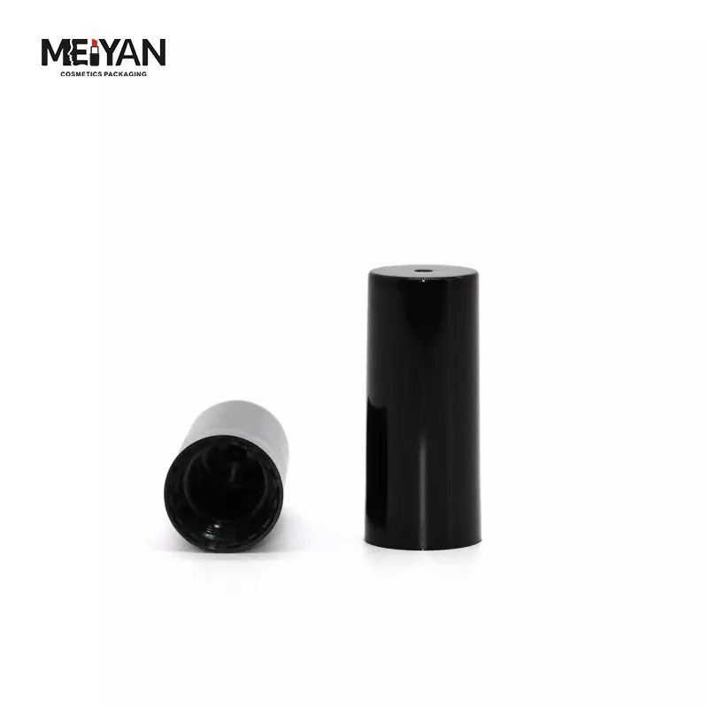 MYPACK custom 15ml oblique mouth lipstick color lip glaze blush for balm lipgloss containers mini soft tube with black cap