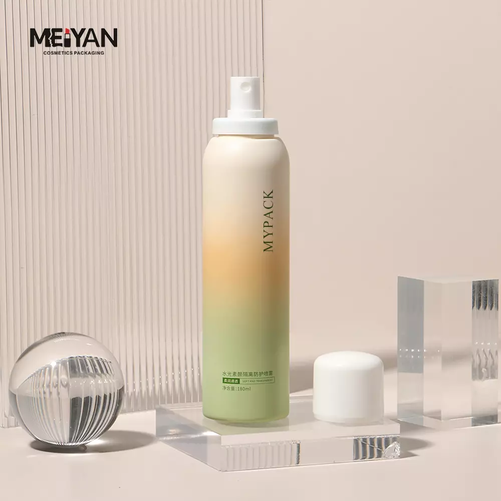 MYPACK luxury gradient empty pet plastic hair serum cosmetic packaging hair spray bottle 100ml 120ml