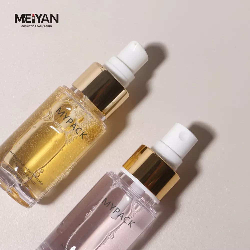 MYPACK custom empty clear petg plastic skincare mist facial mini travel size spray bottle 30ml