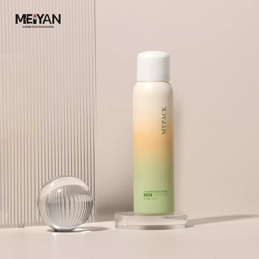 MYPACK pet frost gradient color 100ml 4oz 150ml empty cosmetic plastic body sunscreen moisturizing mist spray bottle