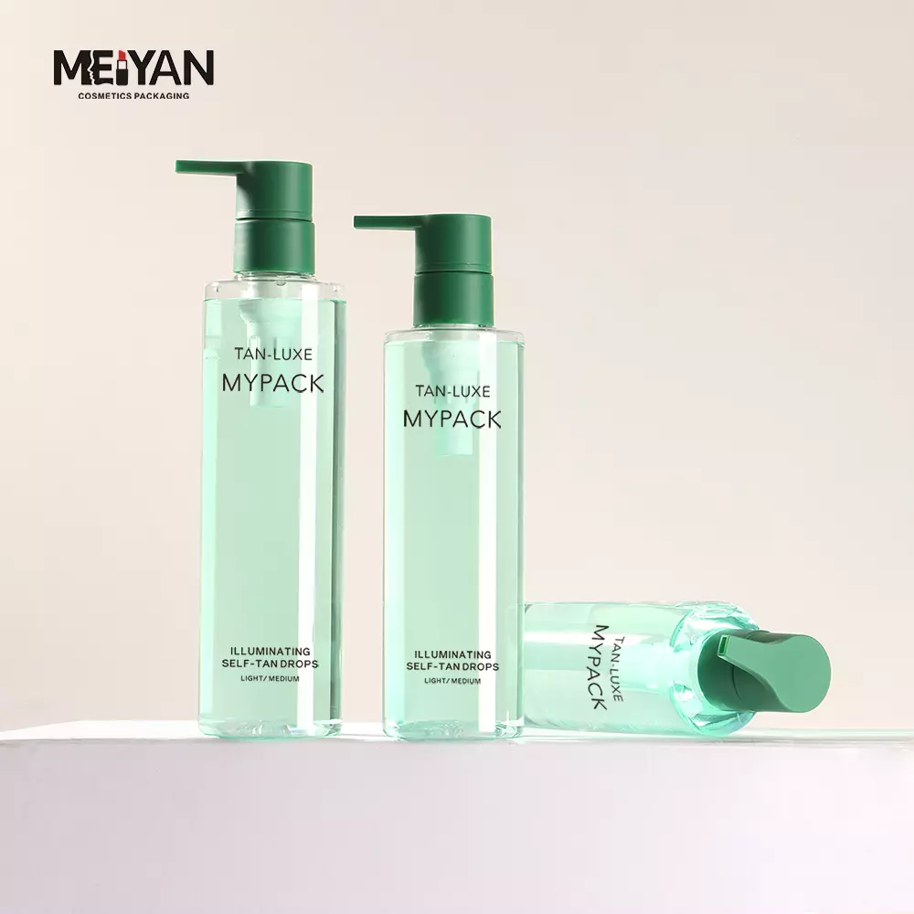 MYPACK custom logo frosted transparent new skincare packaging lotion bottle 150ml 200ml 250ml 300ml