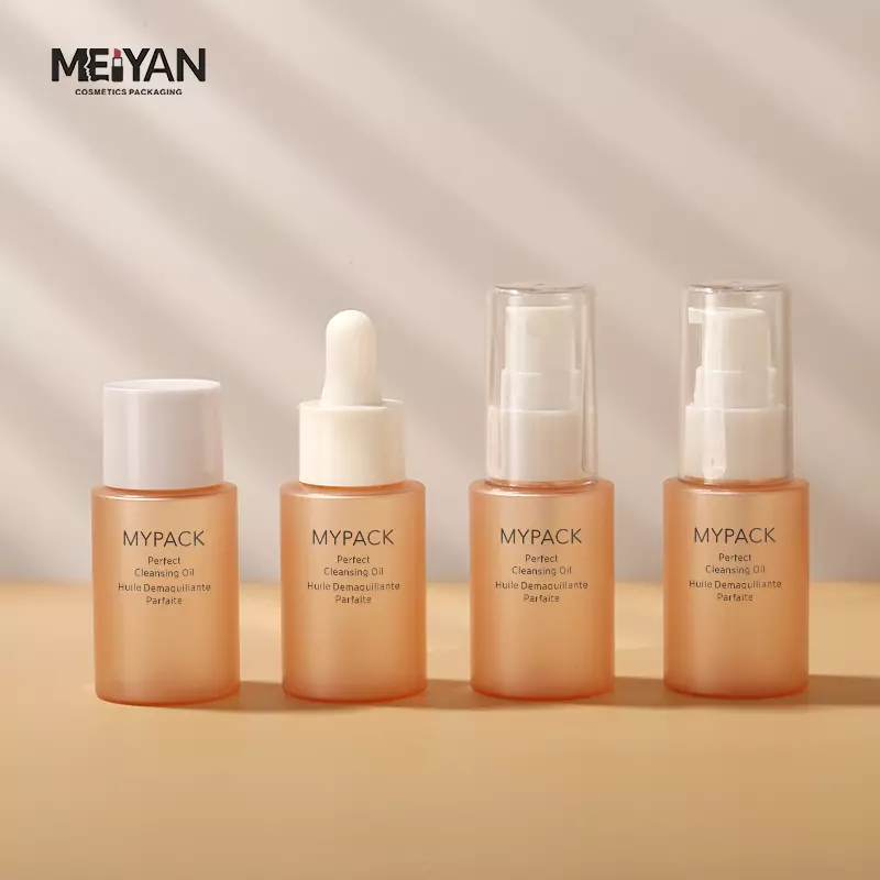 MYPACK luxury pet plastic 4 piece small travel portable nano spray cosmetic toner serum packaging bottle set high quality