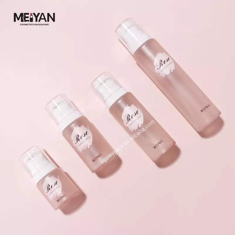 MYPACK customized clear frosted pink 60ml 120ml 150ml petg empty makeup setting plastic mist spray bottle