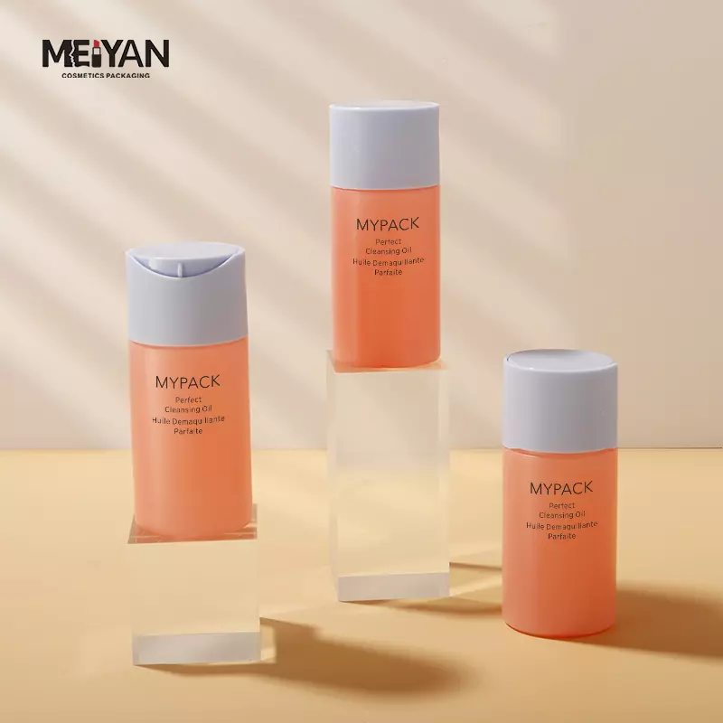 MYPACK hdpe plastic travel sample soft touch squeeze cosmetic body lotion essential oil bottles with big press cap 60ml