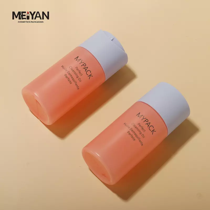 MYPACK hdpe plastic travel sample soft touch squeeze cosmetic body lotion essential oil bottles with big press cap 60ml