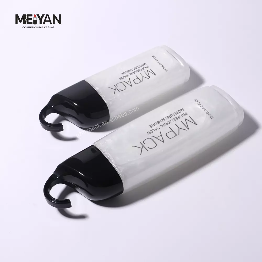 MYPACK white pet 200ml 250ml skincare shampoo body lotion upside down plastic squeeze bottle with silicone cap