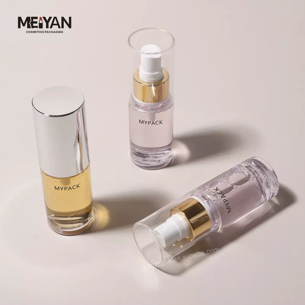 MYPACK custom empty clear petg plastic skincare mist facial mini travel size spray bottle 30ml