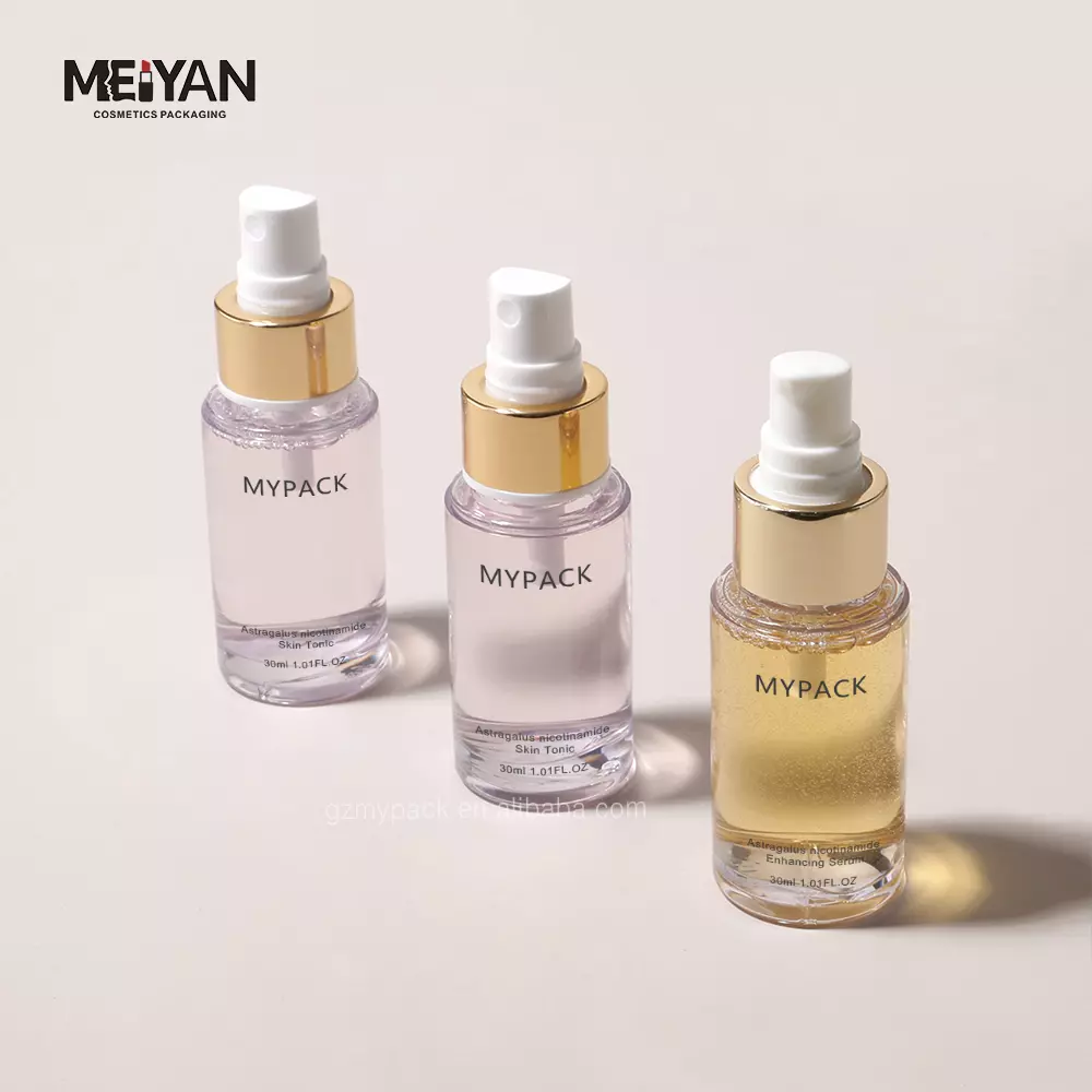 MYPACK custom empty clear petg plastic skincare mist facial mini travel size spray bottle 30ml