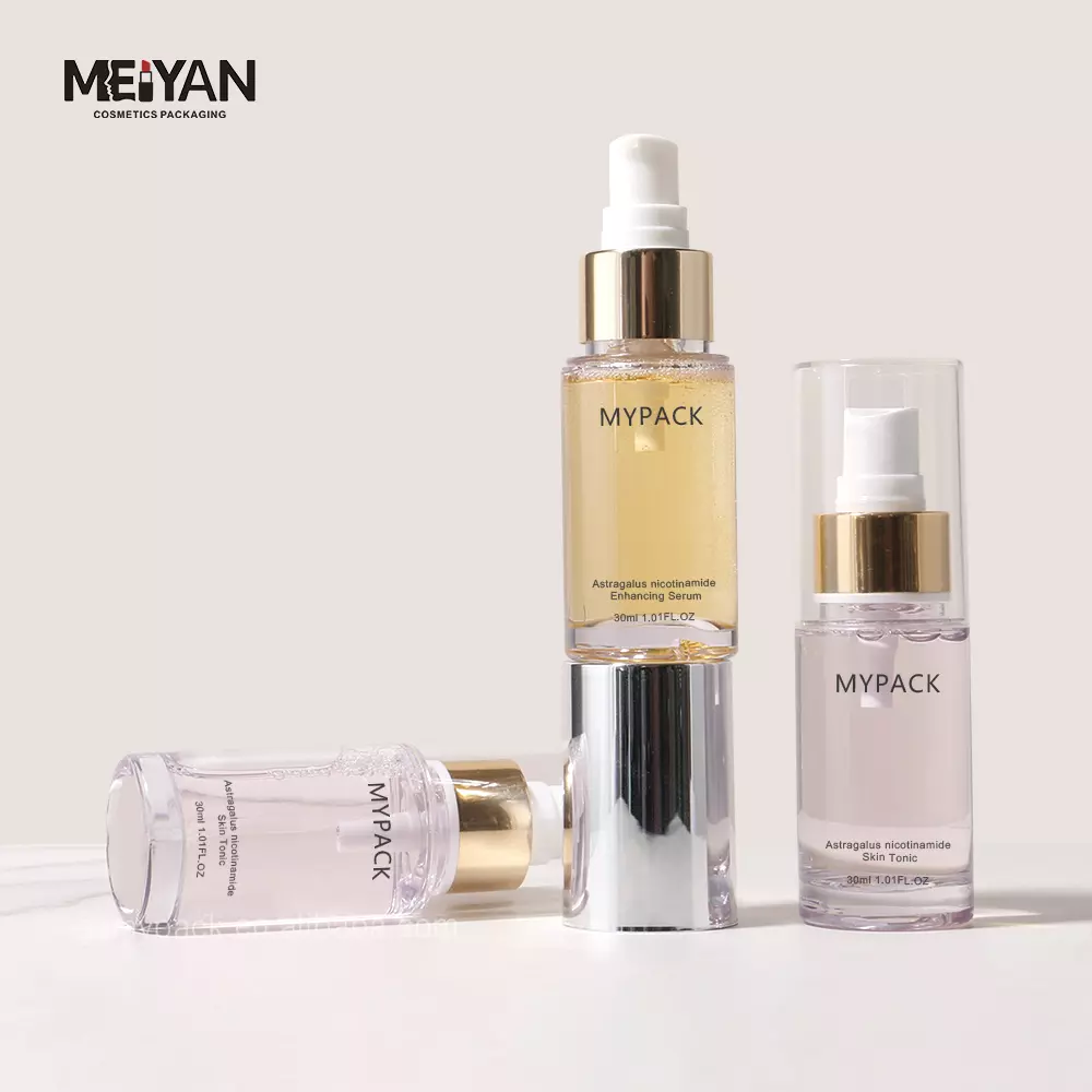 MYPACK custom empty clear petg plastic skincare mist facial mini travel size spray bottle 30ml