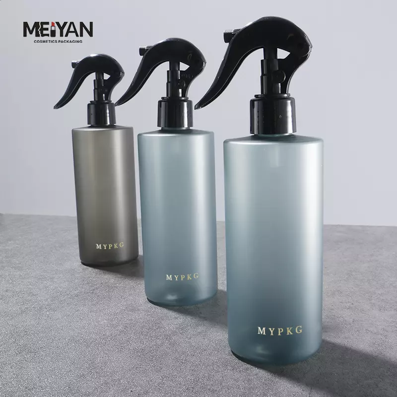 MYPACK luxury frosted clear round room freshener 250ml mist sprayer bottle pet bottle with spray pump