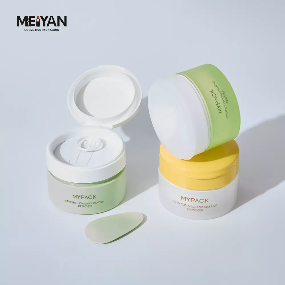 MYPACK 100ml 120ml 200ml matte pp round double wall packaging butter body scrub cosmetic hand pull seal for jar containers