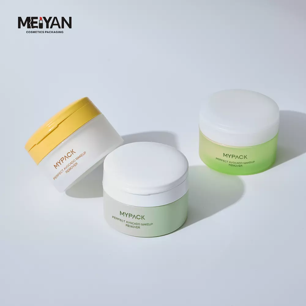 MYPACK 100ml 120ml 200ml matte pp round double wall packaging butter body scrub cosmetic hand pull seal for jar containers