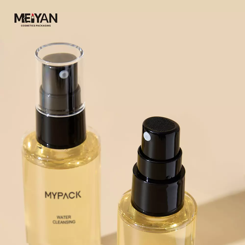 MYPACK cylinder fine mist spray perfume bottle refillable 60ml 100ml clear empty mini travel hair tonic spray bottle cosmetic