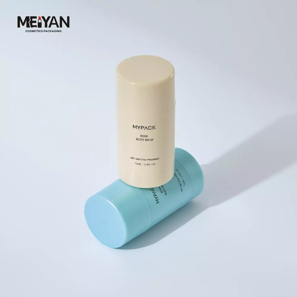 MYPACK empty AS 15g 30g 50ml round twist up tubes blush balm deodorant stick container packaging for deodorant stick