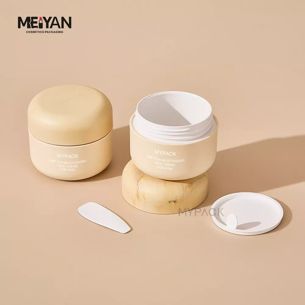 luxury new design 30ml 50ml 100ml replaceable eco friendly baby skincare lotion cosmetic bottle and cream jars packaging set