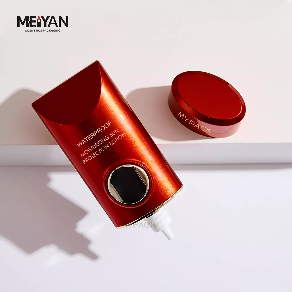 Luxury white black 30ml 50ml empty squeeze plastic tubes skin care cream lotion packaging cosmetics liquid concealer containers