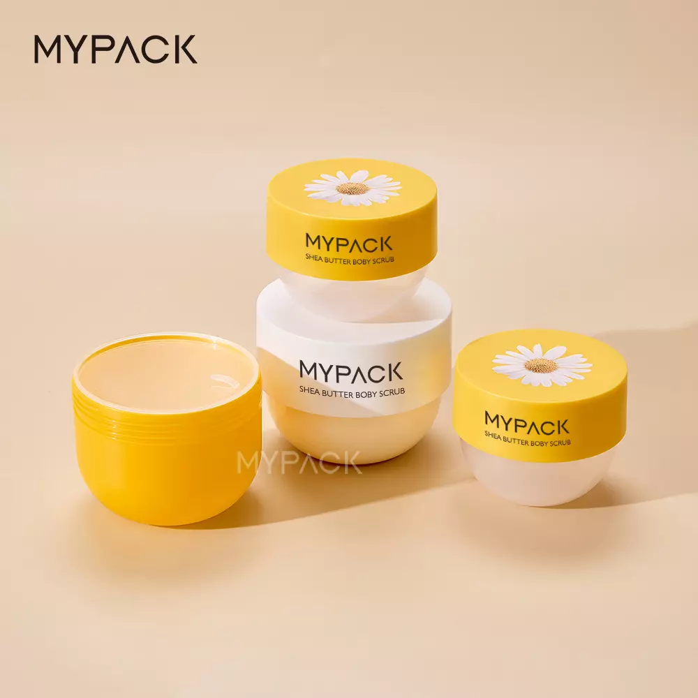 luxury unique cream containers bowl shape cosmetic hair mask body butter body scrub packaging jars containers 200ml 250ml 300g