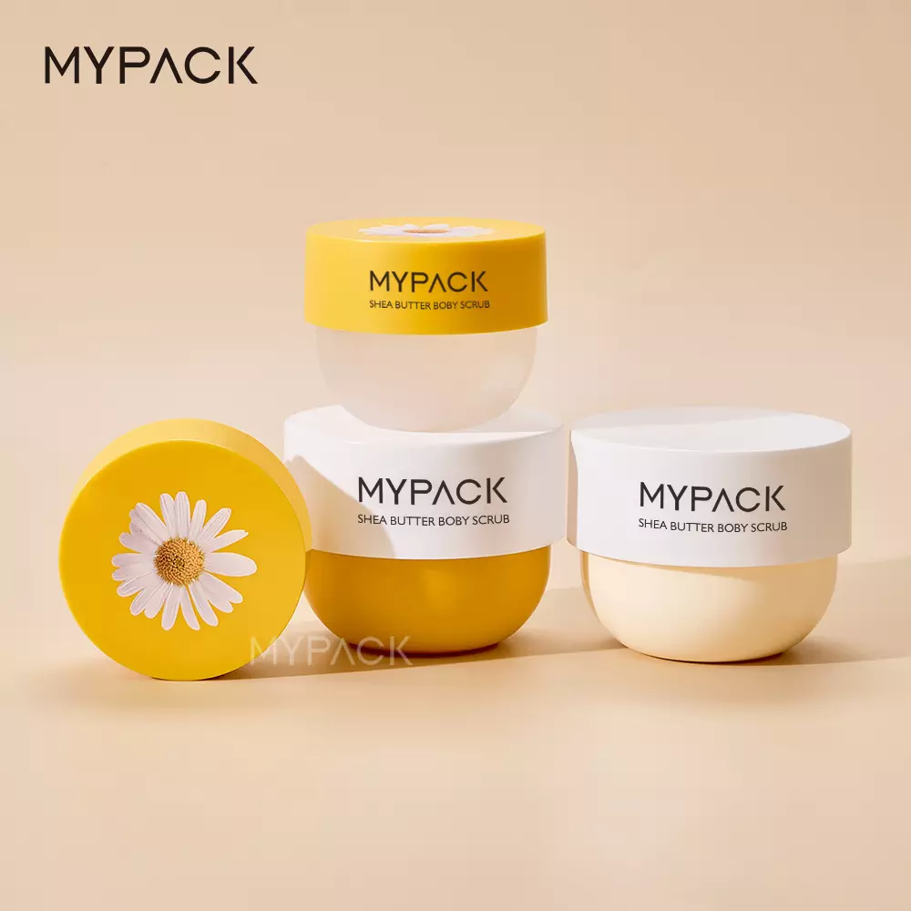 luxury unique cream containers bowl shape cosmetic hair mask body butter body scrub packaging jars containers 200ml 250ml 300g